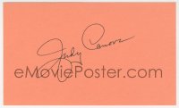 8p745 JUDY CANOVA signed 3x5 index card 1970s it can be framed & displayed with a repro!