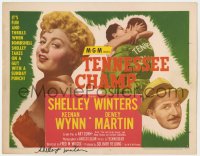 8p027 TENNESSEE CHAMP signed TC 1954 by Shelley Winters, who's with boxing manager Keenan Wynn!