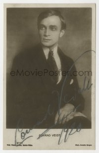 8p295 CONRAD VEIDT signed German postcard 1920 super young portrait in suit & tie by Juanita Breyer!
