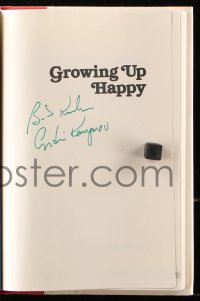 8p268 BOB KEESHAN signed hardcover book 1989 Captain Kangaroo's autobiography Growing Up Happy!