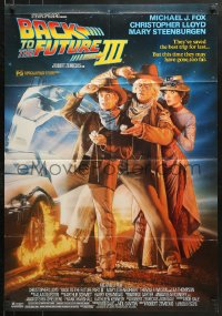 8r552 BACK TO THE FUTURE III Aust 1sh 1990 Michael J. Fox, Chris Lloyd, Zemeckis, Drew art!