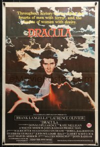 8r587 DRACULA Aust 1sh 1980 Bram Stoker, vampire Frank Langella & c/u of sexy Jan Francis!