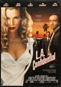 8r623 L.A. CONFIDENTIAL Aust 1sh 1997 Kevin Spacey, Russell Crowe, sexy Kim Basinger!