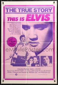 8r666 THIS IS ELVIS Aust 1sh 1981 Elvis Presley rock 'n' roll biography, portrait of The King!