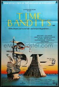 8r668 TIME BANDITS Aust 1sh 1981 John Cleese, Sean Connery, art by director Terry Gilliam!