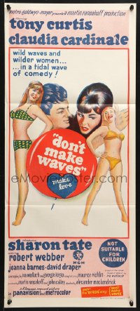 8r784 DON'T MAKE WAVES Aust daybill 1967 Tony Curtis, Sharon Tate, Claudia Cardinale!