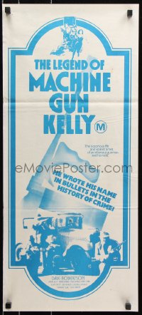 8r866 LEGEND OF MACHINE GUN KELLY Aust daybill 1974 Dan Curtis, AIP, Dale Robertson
