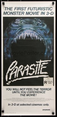 8r894 PARASITE Aust daybill 1982 Demi Moore, the first futuristic monster movie in 3-D!