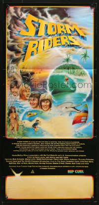 8r955 STORM RIDERS Aust daybill 1982 cool tropical surfing artwork by Jim Davidson!