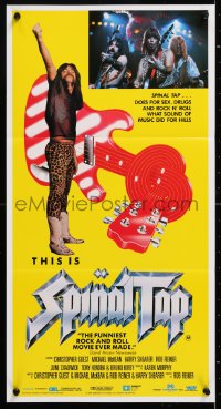 8r969 THIS IS SPINAL TAP Aust daybill 1985 Rob Reiner rock & roll cult classic, different image!