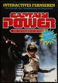 8r234 CAPTAIN POWER & THE SOLDIERS OF THE FUTURE video German 33x47 1987 Dunigan in title role!
