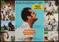 8r253 ONE FLEW OVER THE CUCKOO'S NEST horizontal German 33x47 1976 Nicholson classic, different!
