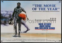 8r257 RIGHT STUFF German 33x47 1984 Sam Shepard as Chuck Yeager walking away from NF-104A crash!