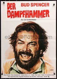 8r265 5-MAN ARMY German R1970s Dario Argento, completely different close-up art of Bud Spencer!