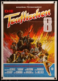 8r340 DEVIL'S EIGHT German 1969 Christopher George, Fabian, cool completely different action art!
