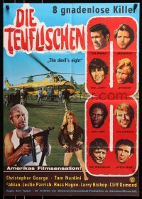 8r339 DEVIL'S EIGHT German 1969 Christopher George, Fabian, completely different images!