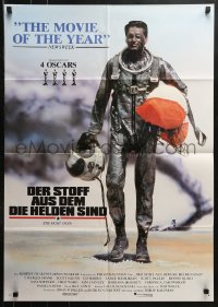 8r468 RIGHT STUFF German 1984 Sam Shepard as Chuck Yeager walking away from NF-104A crash!