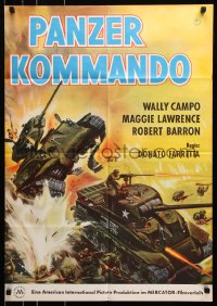 8r504 TANK COMMANDOS German 1960 AIP, really cool WWII artwork of tanks in battle!
