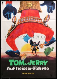 8r515 TOM & JERRY German 1967 completely different art of the cat and mouse in western gunfight!