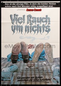 8r522 UP IN SMOKE German 1978 marijuana drug classic, great art of Cheech & Chong's feet!
