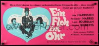 8r220 FLEA IN HER EAR Austrian 13x27 1968 Rex Harrison in bed between Rosemary Harris & Jourdan!