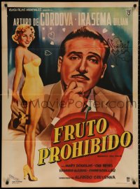 8r092 FORBIDDEN FRUIT Mexican poster 1953 Fruito Prohibido, Arturo de Cordova by Caballero!