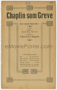 8s132 COUNT Danish program 1918 different images of Charlie Chaplin as The Tramp!