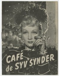 8s179 SEVEN SINNERS Danish program 1948 different images of Marlene Dietrich & John Wayne!