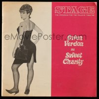 8s101 SWEET CHARITY playbill 1966 Gwen Verdon starring in Neil Simon's Broadway play!