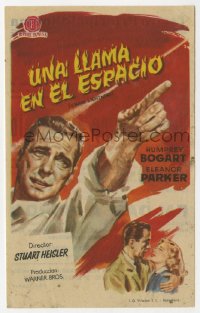 8s213 CHAIN LIGHTNING Spanish herald 1949 great Jano art of military test pilot Humphrey Bogart!