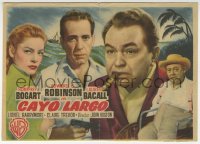8s254 KEY LARGO Spanish herald 1949 Humphrey Bogart, Lauren Bacall, Edward G. Robinson, Barrymore