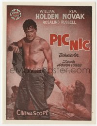 8s267 PICNIC Spanish herald 1956 great art of barechested William Holden & sexy Kim Novak!