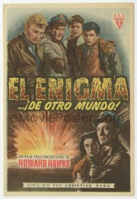 8s287 THING Spanish herald 1952 Howard Hawks classic horror, cool different image of top cast!