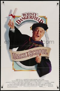 8t052 BACK TO SCHOOL 1sh 1986 Rodney Dangerfield goes to college with his son, great image!