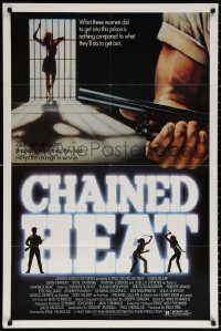 8t148 CHAINED HEAT 1sh 1983 Linda Blair, 2000 chained women stripped of everything they had!