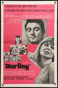 8t198 DARLING 1sh 1965 Julie Christie, Laurence Harvey, Dirk Bogarde, John Schlesinger!