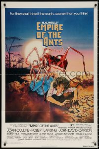8t267 EMPIRE OF THE ANTS 1sh 1977 H.G. Wells, great Drew Struzan art of monster attacking!
