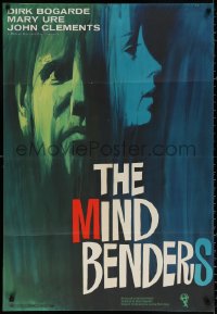 8t586 MIND BENDERS English 1sh 1963 Basil Dearden directed, wild art of Dirk Bogarde & Mary Ure!