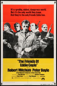 8t326 FRIENDS OF EDDIE COYLE 1sh 1973 Robert Mitchum lives in a grubby, dangerous world!