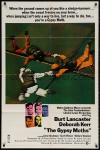 8t376 GYPSY MOTHS 1sh 1969 Burt Lancaster, John Frankenheimer, sky diving images!