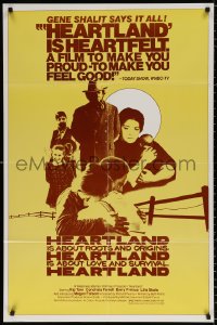 8t392 HEARTLAND 1sh 1980 directed by Richard Pearce, Rip Torn, Conchata Ferrell & Barry Primus!