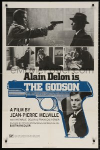 8t509 LE SAMOURAI 1sh 1972 Jean-Pierre Melville film noir classic, Alain Delon is The Godson!