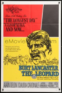 8t512 LEOPARD 1sh 1963 Luchino Visconti's Il Gattopardo, cool art of Burt Lancaster!
