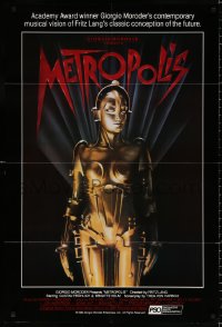 8t578 METROPOLIS 1sh R1984 Brigitte Helm as the gynoid Maria, The Machine Man!