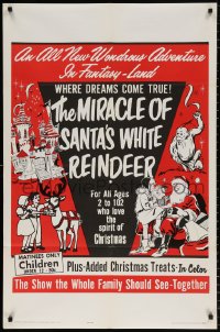 8t588 MIRACLE OF THE WHITE REINDEER 1sh R1965 Lawrence Raimond, Charles Winninger, Fritz Feld