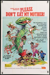 8t703 PLEASE DON'T EAT MY MOTHER 1sh 1973 sexy Little Shop of Horrors, different wacky artwork!