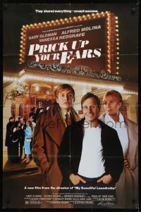 8t711 PRICK UP YOUR EARS 1sh 1987 Gary Oldman, Vanessa Redgrave, Alfred Molina