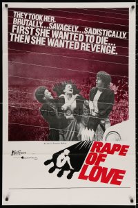 8t727 RAPE OF LOVE 1sh 1979 L'Amour viole, first she wanted to die... then she wanted revenge!!