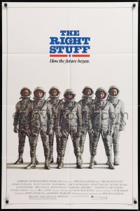 8t746 RIGHT STUFF advance 1sh 1983 great line up of the first NASA astronauts all suited up!