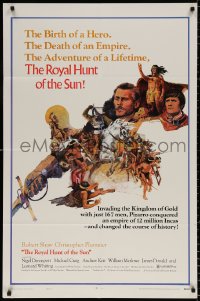8t763 ROYAL HUNT OF THE SUN style B 1sh 1969 Christopher Plummer, Robert Shaw as conquistador!